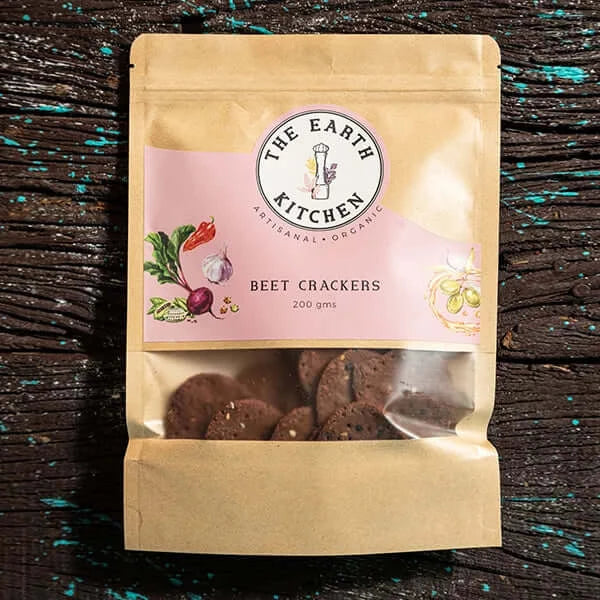 Beet Crackers - The Earth Kitchen